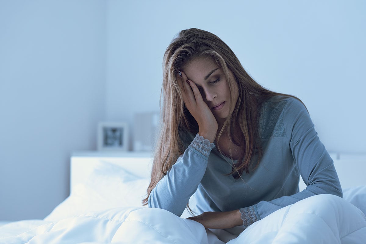 Persona stanca al risveglio
